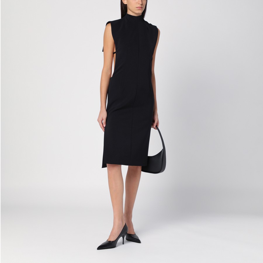 【関税&送料込】Sportmax Black Wool Blend Sleeveless Dress Sportmax Black wool blend sleeveless dress | TheDoubleF