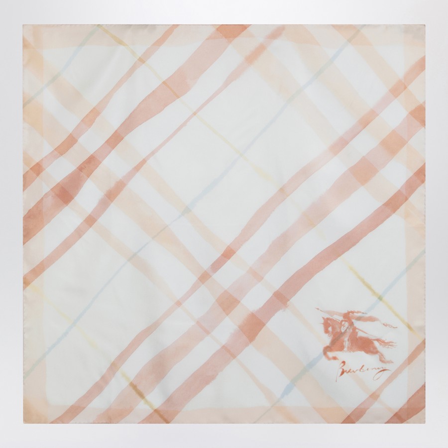 【関税&送料込】Burberry Silk Scarf Watercolor Effect Check Burberry Silk Scarf Watercolor Effect Check – LOZURI®