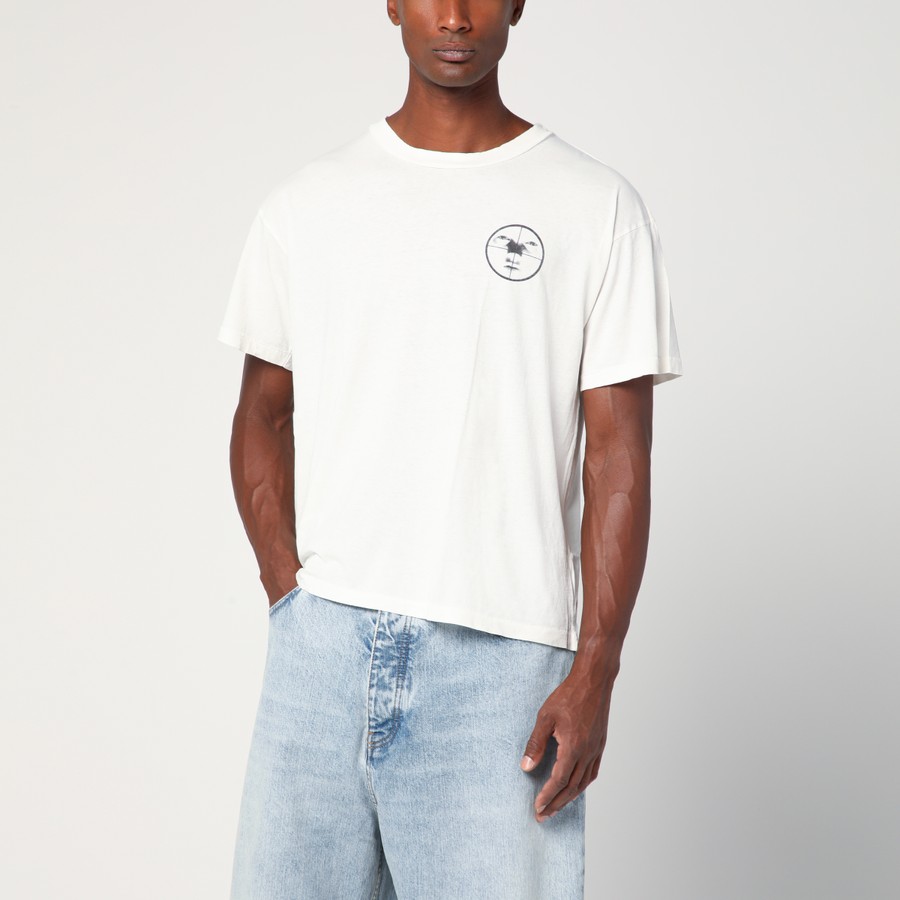 Tシャツ・カットソー ENFANTS RICHES DEPRIMES WHITE VINTAGE-EFFECT T-SHIRT Enfants Riches Déprimés White vintage-effect T-shirt with