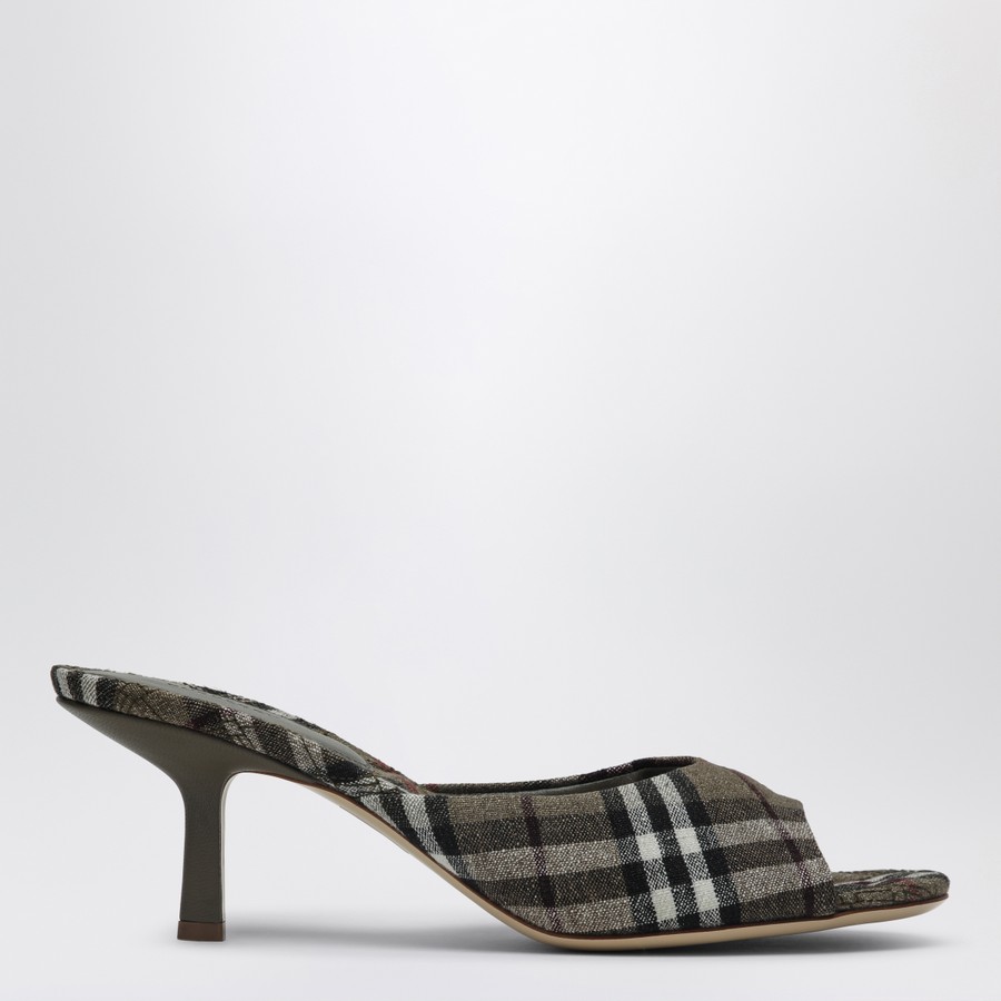 【関税込み】BURBERRY Mews' mules Check Mews Mules in Sand - Women | Burberry® Official