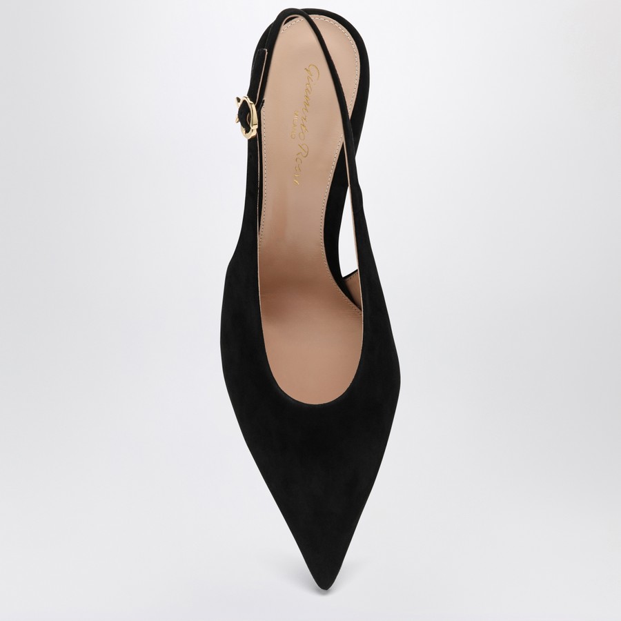 【関税&送料込】Gianvito Rossi Black Suede High Slingback Ro Gianvito Rossi Black suede high slingback Robbie | TheDoubleF