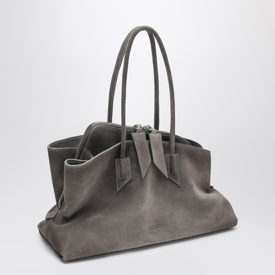 The Attico Borsa La Passeggiata Medium grigia in suede