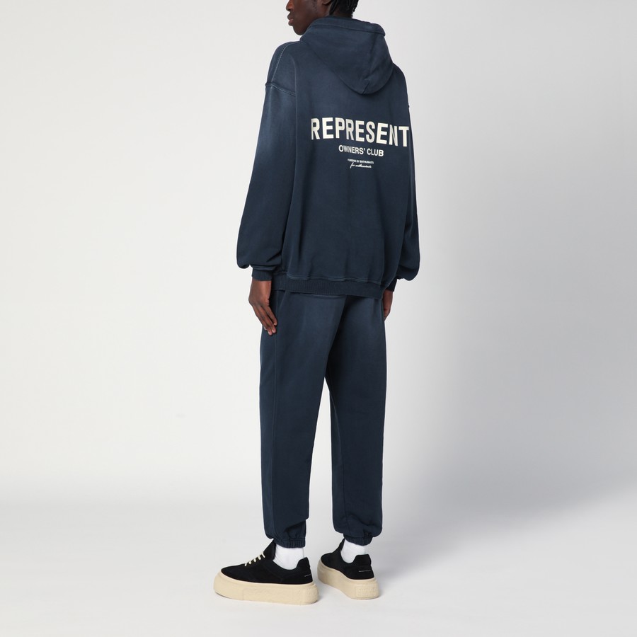 パーカー・フーディ REPRESENT Men Sweater LOCM41113224 Blue Represent Washed blue oversized hooded sweatshirt | TheDoubleF