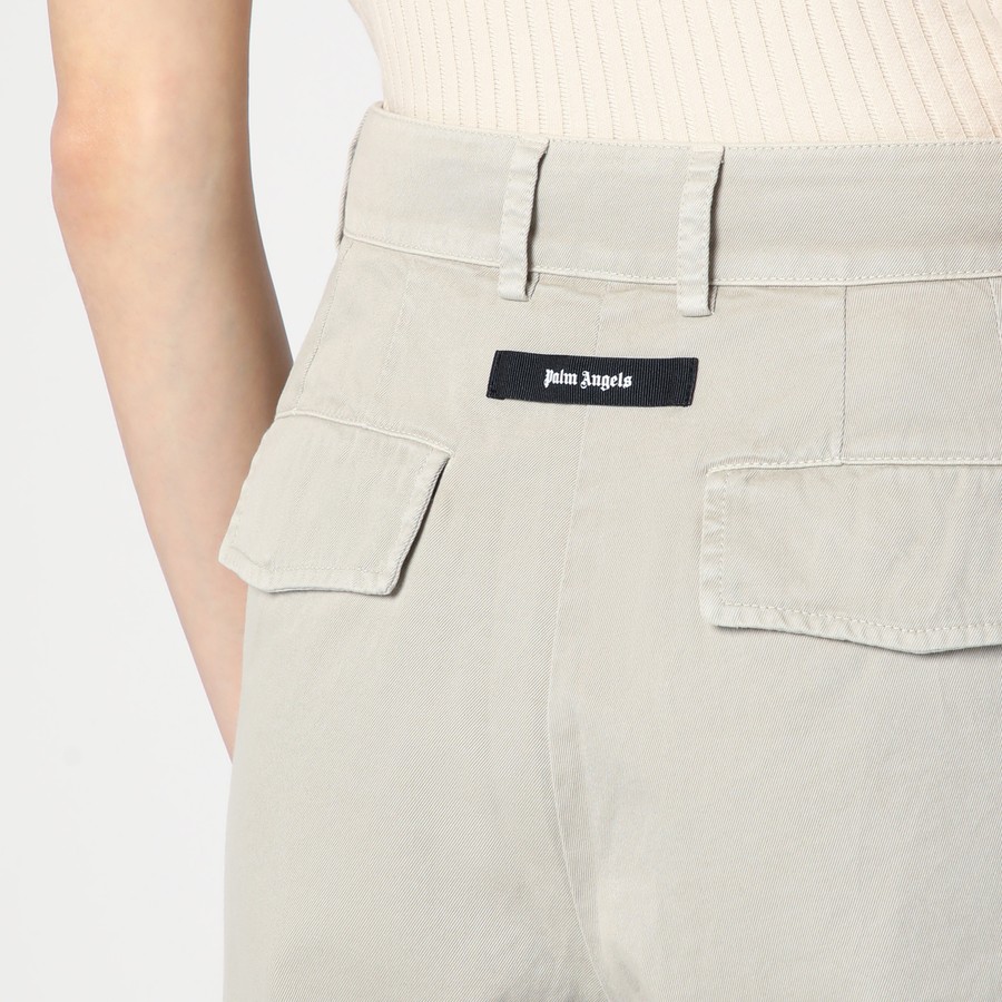 パンツ Palm Angels Beige Cotton Wide Trousers Palm Angels Beige cotton wide trousers – Lux Afrique Boutique