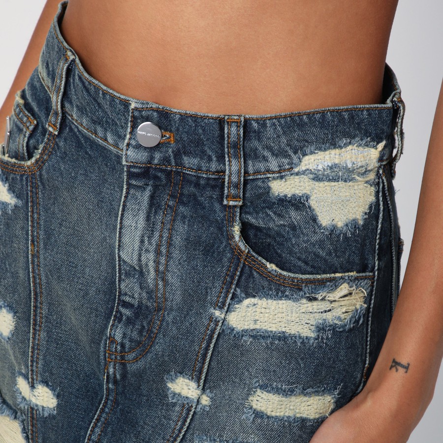 【関税&送料込】Marc Jacobs Washed Denim Skirt With Worn Det Marc Jacobs Washed denim skirt with worn details | TheDoubleF