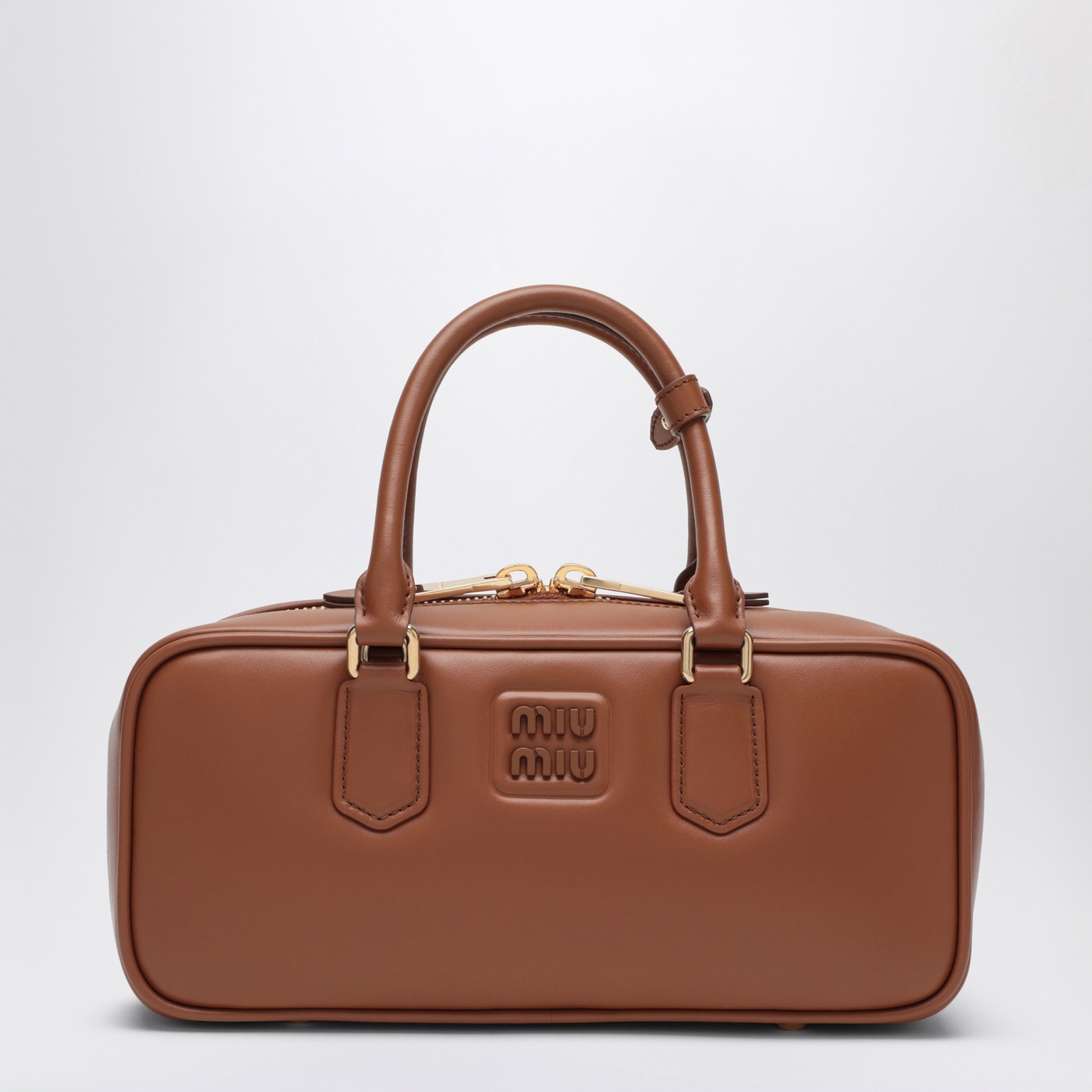 Miu Miu Arcadie Large Cognac coloured top case | TheDoubleF