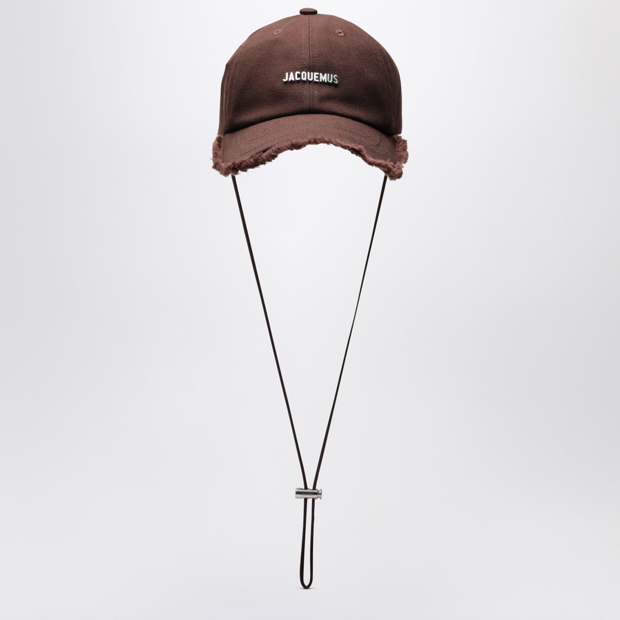 JACQUEMUS La Casquette Artichaut marrone in cotone TheDoubleF