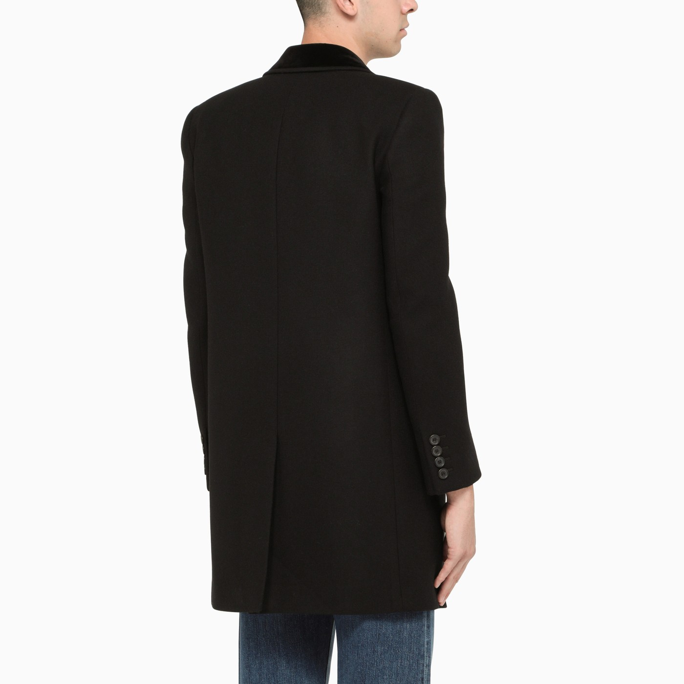 all saints double breasted coat