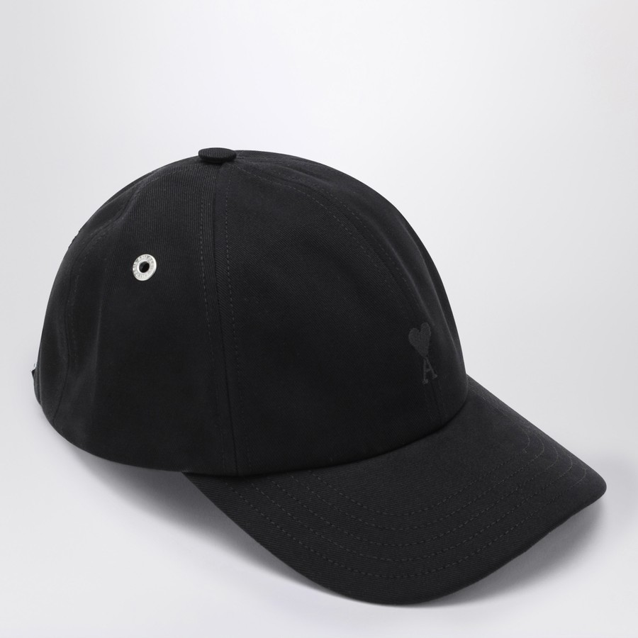 Ami Paris Ami De Coeur black baseball cap | TheDoubleF