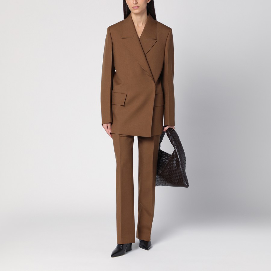 ジャケット Jil Sander Brown Wool Double-Breasted Jacket Jil Sander Brown wool double-breasted jacket | TheDoubleF