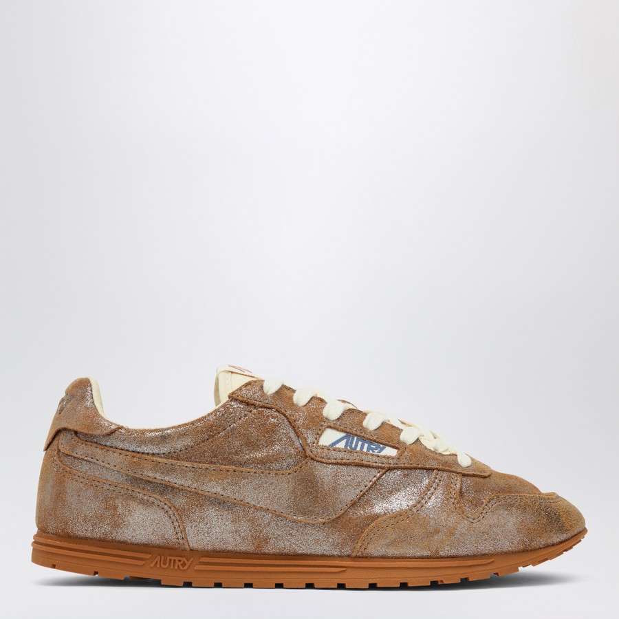 スニーカー AUTRY Woman Sneakers Brown AULWLL76 AUTRY Brown/metallic ivory Windspin sneaker | TheDoubleF