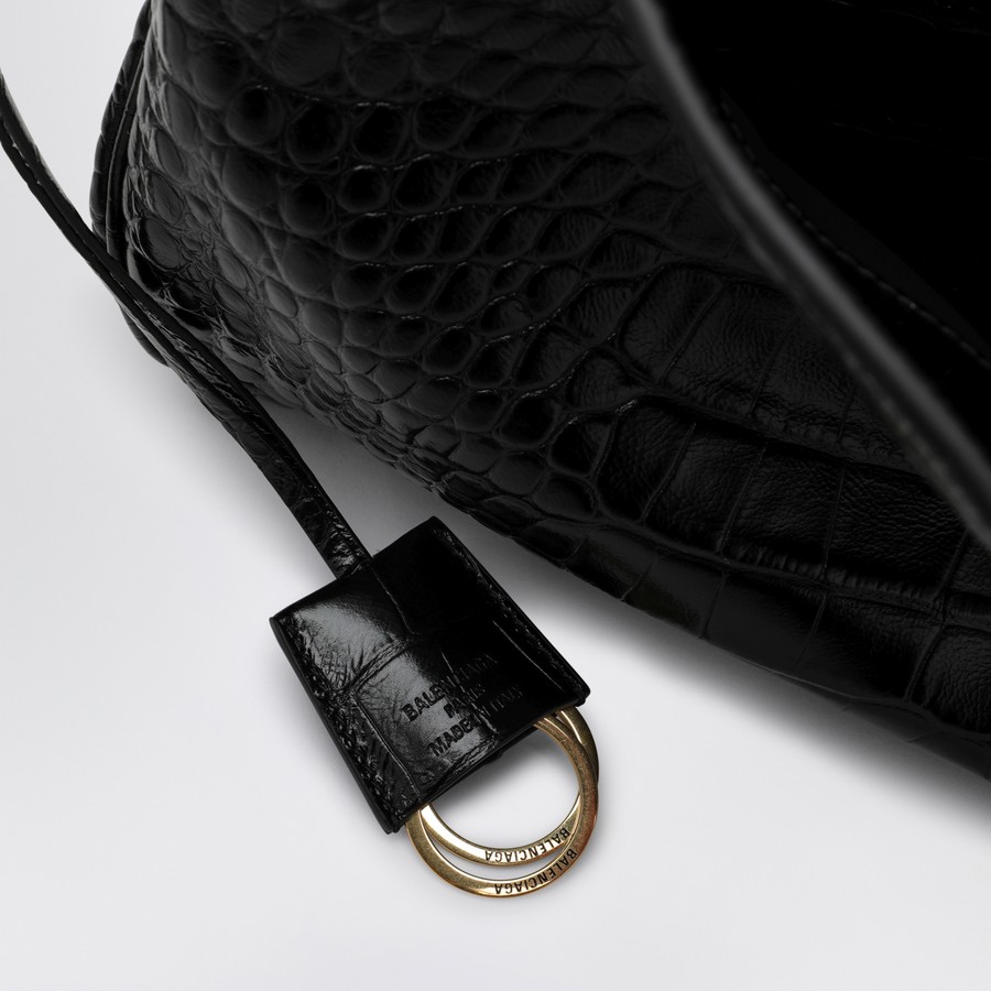 【関税&送料込】Balenciaga Cocco-Print Black Calfskin Medium Balenciaga Cocco-print black calfskin medium Rodeo bag