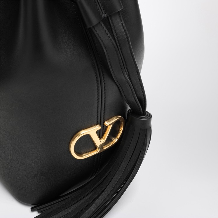 VALENTINO GARAVANI BLACK SO SEAU BUCKET BAG
