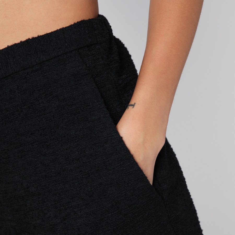 ボトムスその他 Loulou Studio Black straight boucle trousers Loulou Studio Black straight bouclé trousers | TheDoubleF