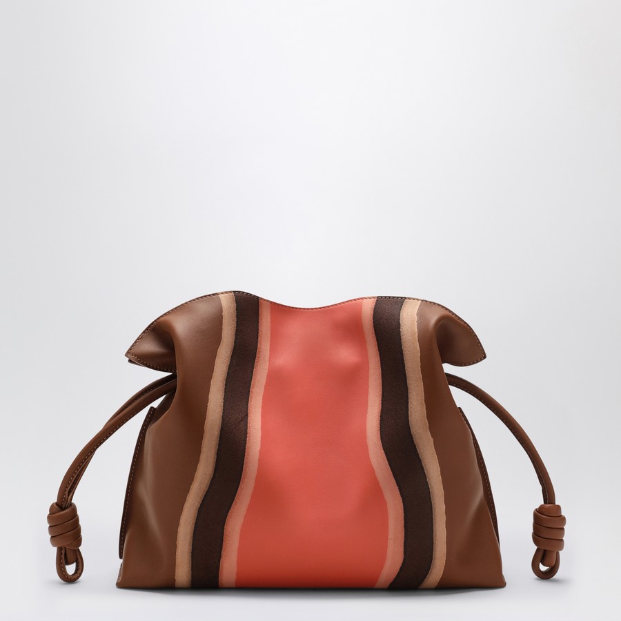 クラッチバッグ LOEWE FLAMENCO MEDIUM CLUTCH IN PECAN/PARROT PINK Loewe Flamenco medium clutch in Pecan/Parrot Pink | TheDoubleF
