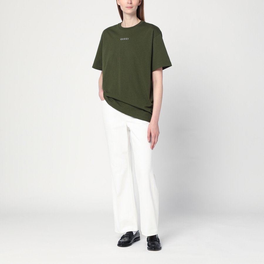 GUCCI Short white flare trousers | TheDoubleF