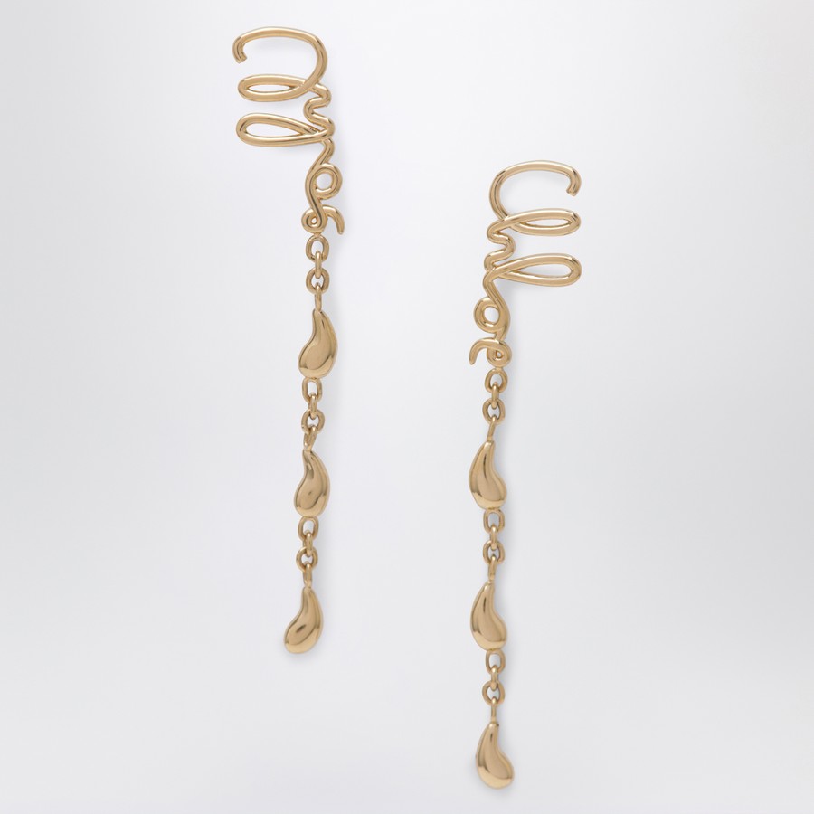 【関税&送料込】Chloe Chloe Iconic Gold Dangling Earrings Chloé Chloé Iconic gold dangling earrings | TheDoubleF