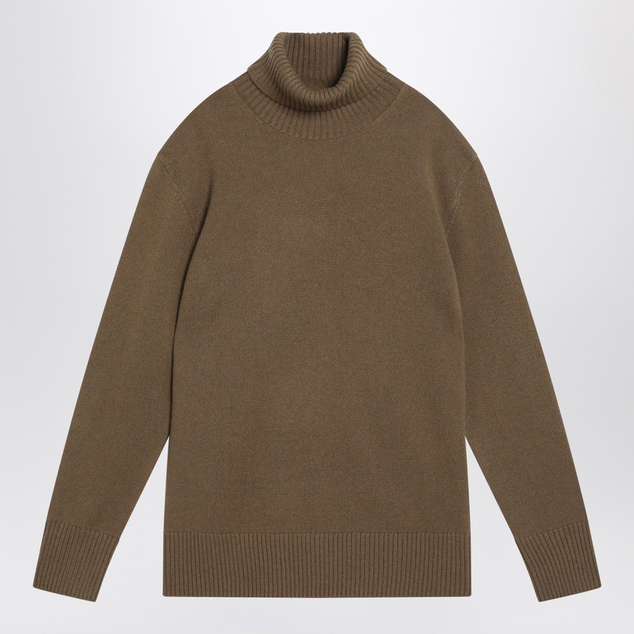 TOTEME Brown cashmere turtleneck sweater | TheDoubleF