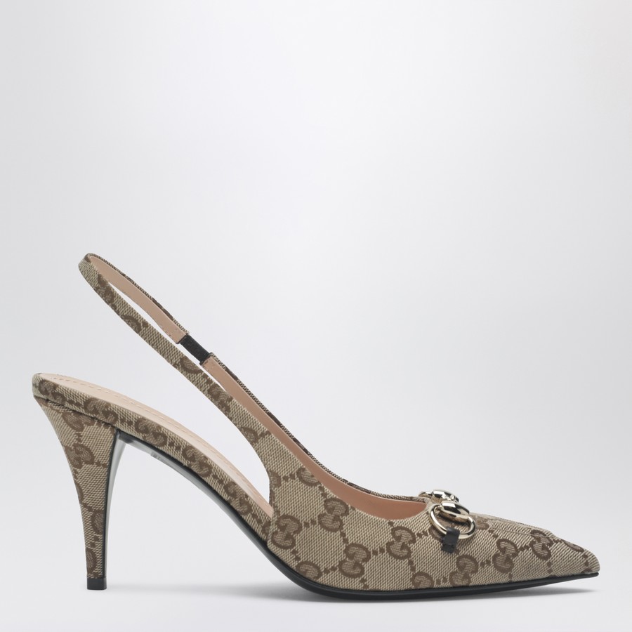 GUCCI Slingback pumps in Original GG with Horsebit | TheDoubleF