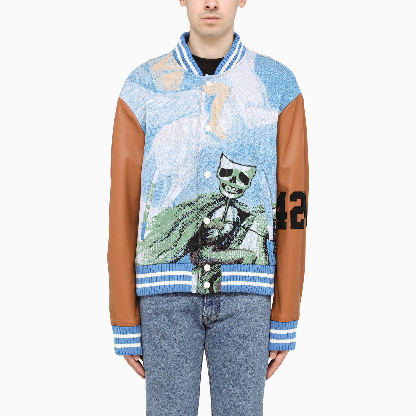 424 Behold a Pale Horse Varsity jacket TheDoubleF