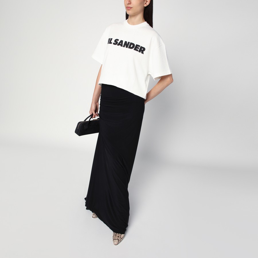 Tシャツ・カットソー JIL SANDER Woman T-Shirt White J03GC0137J20243 102 Logo-print cotton t-shirt | Jil Sander | OTTODISANPIETRO