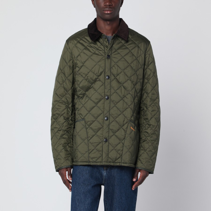 Barbour Heritage Liddesdale olive green duvet | TheDoubleF