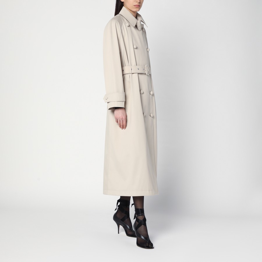 【関税&送料込】Dolce&Gabbana Beige Trench In Cotton Drill Cotton drill trench coat in Beige for Women | Dolce&Gabbana®