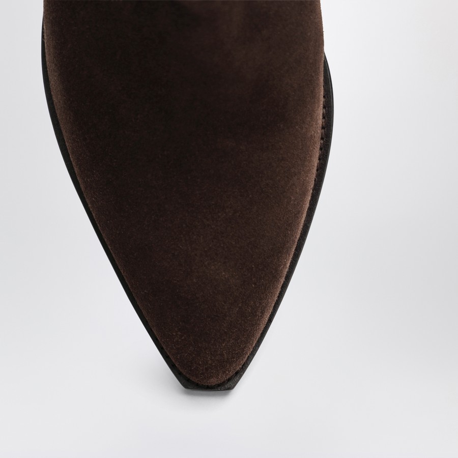 ショートブーツ・ブーティ Isabel Marant Duerto Chocolate Cowboy Boots In Suede ISABEL MARANT Duerto Chocolate cowboy boots in suede