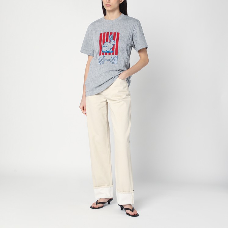 ボトムスその他 HAIKURE Wide ecru corduroy trousers HAIKURE Wide ecru corduroy trousers | TheDoubleF