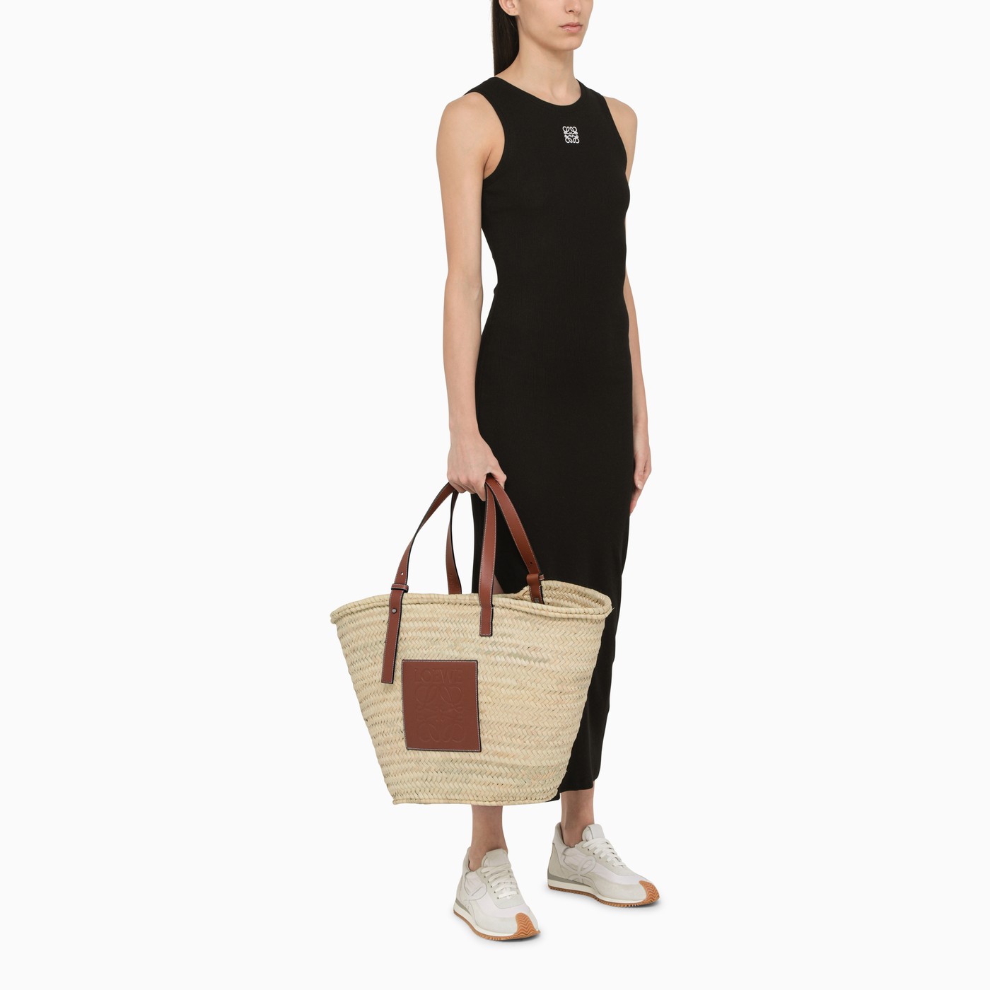 Loewe Large Basket bag in palm leaf TheDoubleF