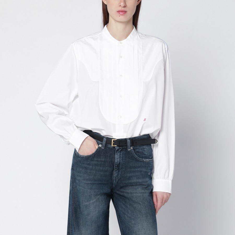 Prada White cotton canvas shirt | TheDoubleF