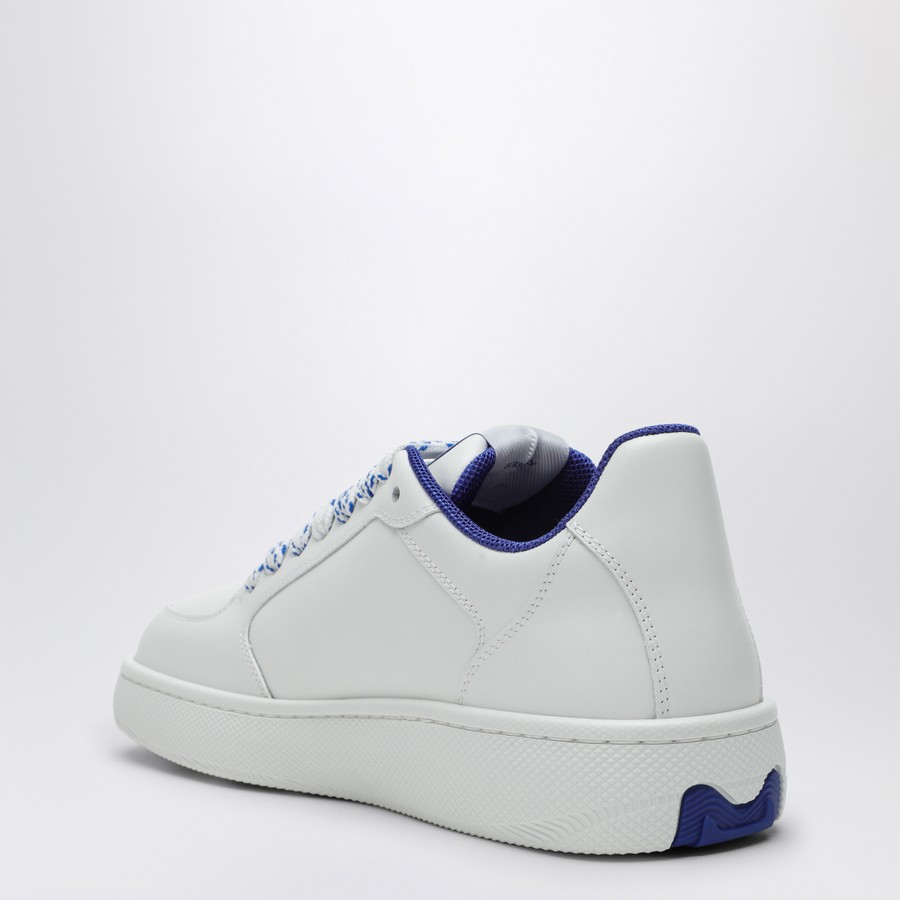 スニーカー Burberry White Leather Stock Sneakers Burberry Stock Leather Sneakers | White | FARFETCH