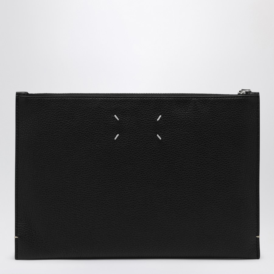 トートバッグ MAISON MARGIELA Women Bags SA2TT0006P7268 H8419 Black Maison Margiela Large leather tote with logo | TheDoubleF