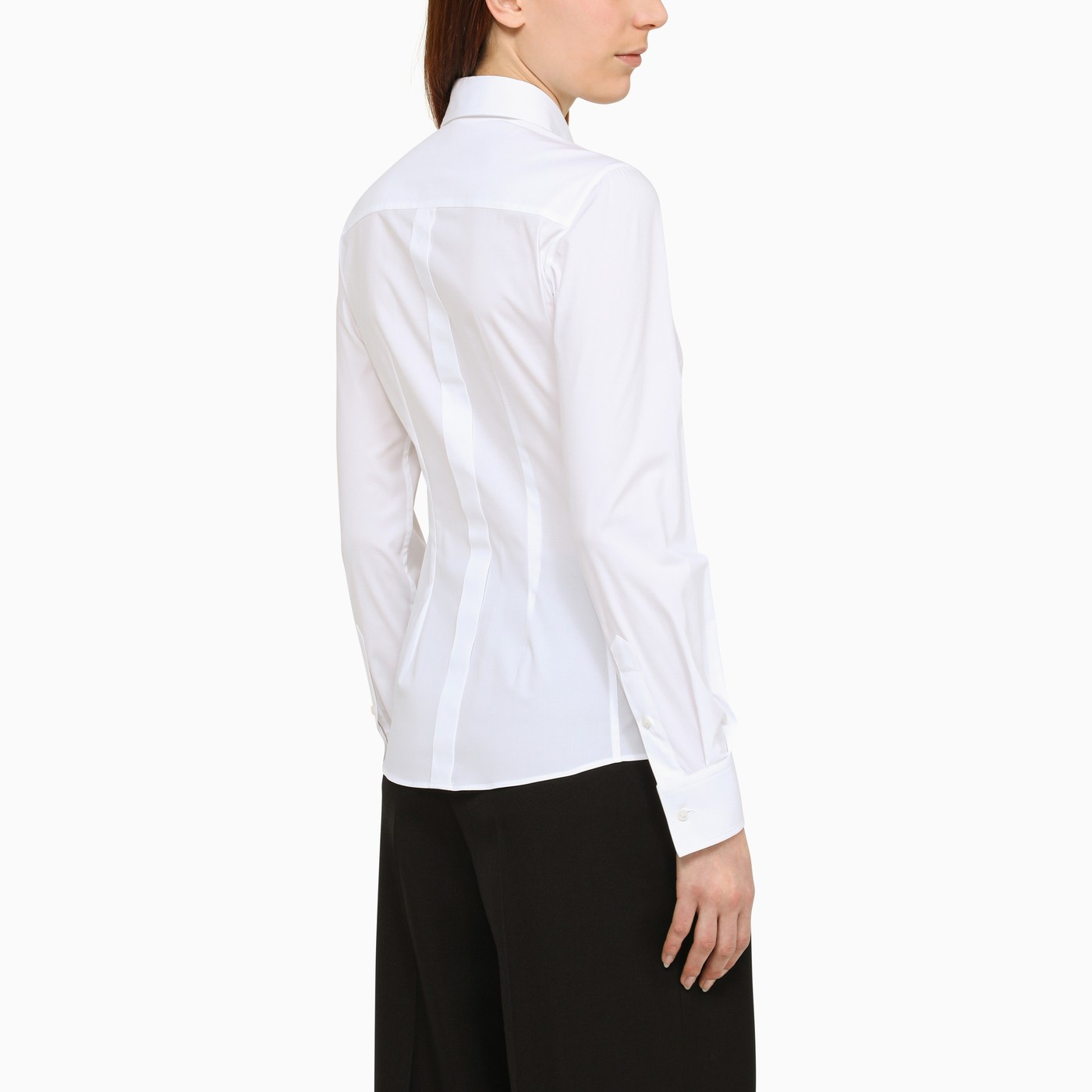 Dolce&Gabbana White stretch tight shirt TheDoubleF