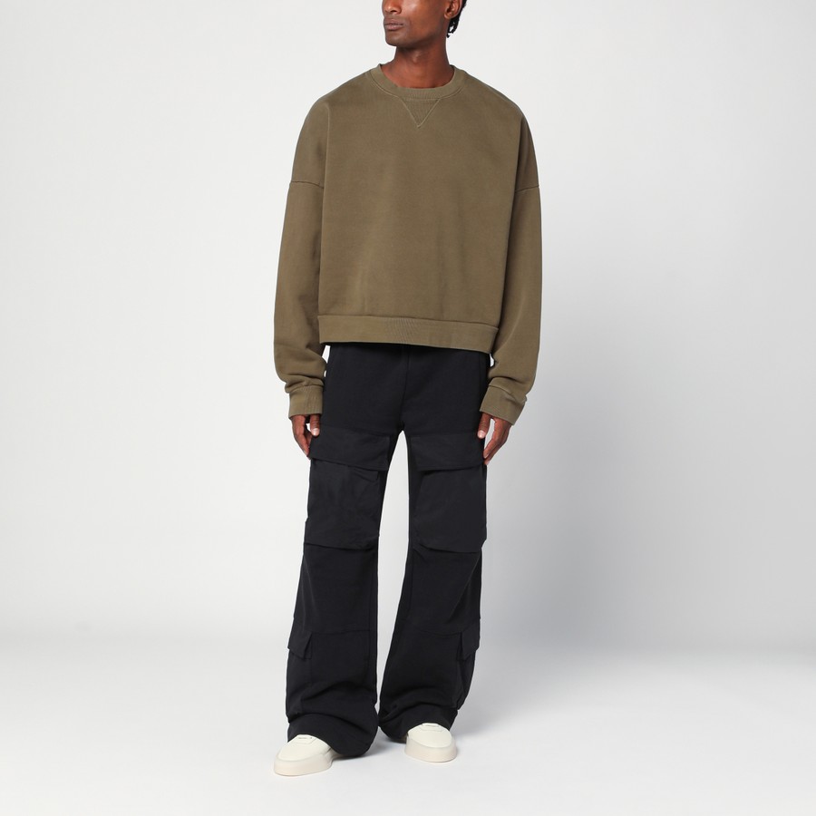 スウェット・トレーナー ENTIRE STUDIOS MILITARY GREEN COTTON SWEATSHIRT Entire Studios Military green cotton sweatshirt | TheDoubleF