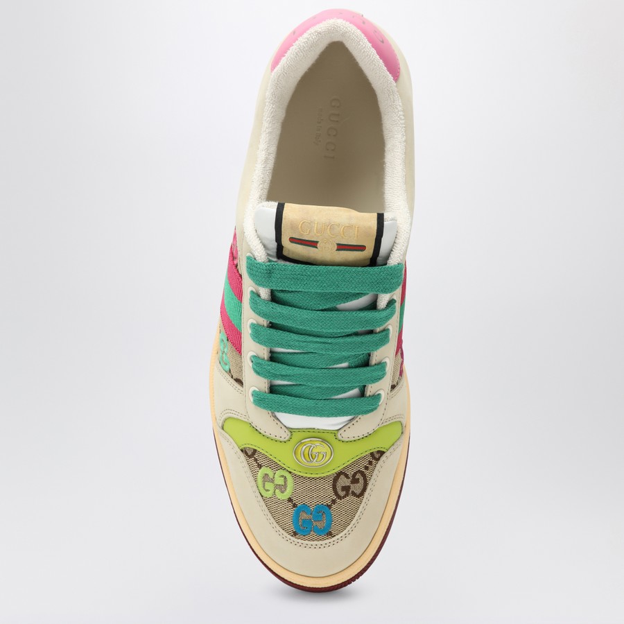 シューズ・サンダルその他 GUCCI Screener trainer in GG fabric and multicolour details GUCCI Screener trainer in GG fabric and multicolour details