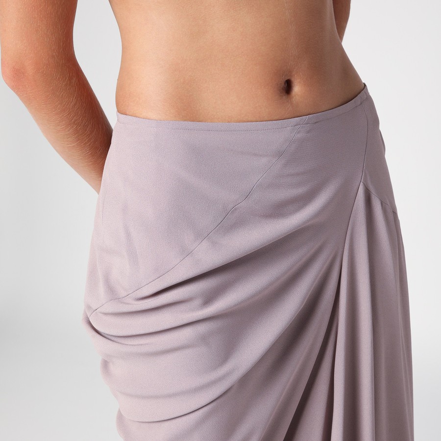 スカート DRIES VAN NOTEN PINK LONG DRAPED SKIRT Dries Van Noten Pink long draped skirt | TheDoubleF