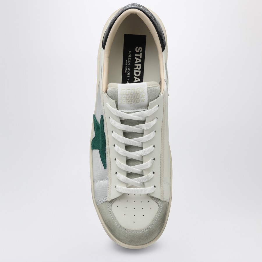 スニーカー GOLDEN GOOSE Men Sneakers GMF00333F006908 Q GOLDE 82873 WHIT Golden Goose Sneaker Stardan white/silver/green | TheDoubleF