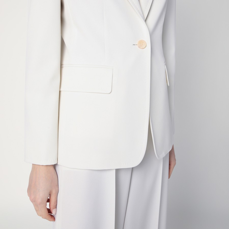 ジャケット MAX MARA Women Jackets PALCHICO 001 WHITE Max Mara Single-breasted white jacket in wool | TheDoubleF