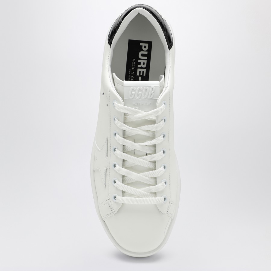 その他 Golden lever White base Stardan in nappa with silver mirror-effect star and heel tab