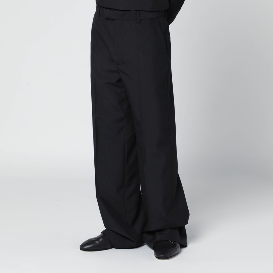 パンツ GUCCI Chino Slacks BLACK archive GG fabric jacquard pant with Web in blue | GUCCI® US