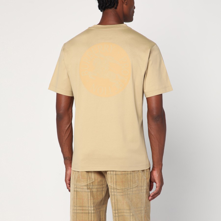 ★Burberry★ Striped Cotton Short Sleeve T-Shirt Beige 81062 Burberry Striped Cotton T-shirt | Neutrals | FARFETCH