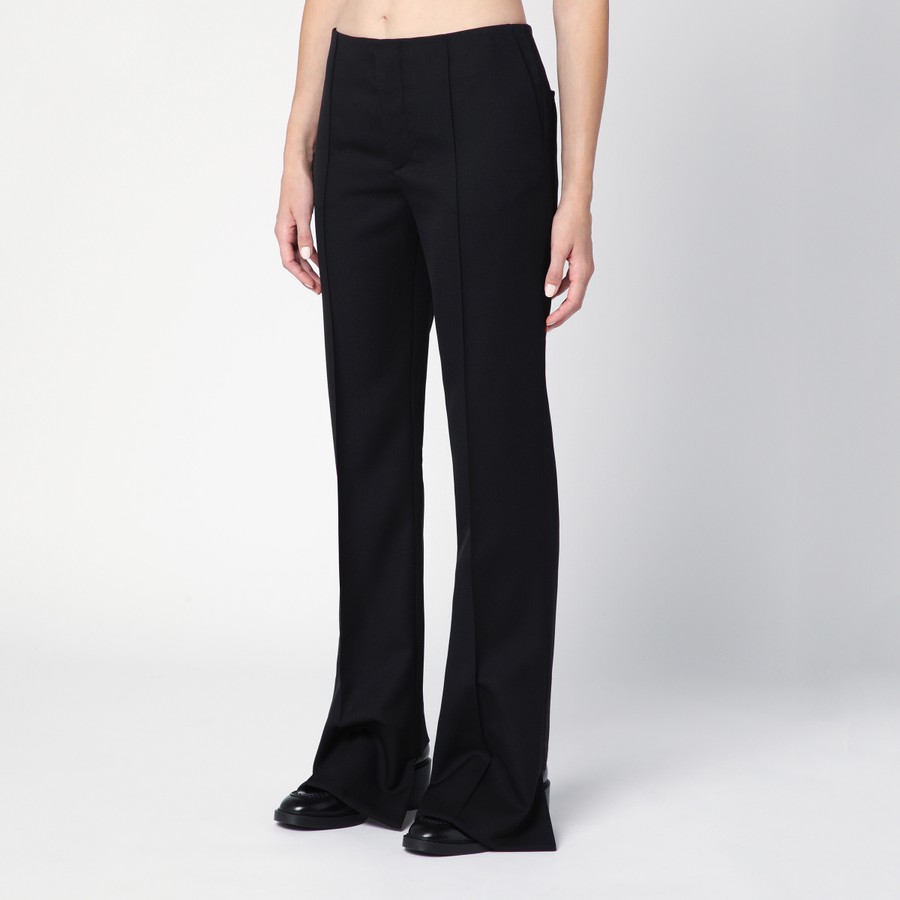 【関税&送料込】Chloe Black Asymmetrical Wool Trousers Chloé Black asymmetrical wool trousers | TheDoubleF