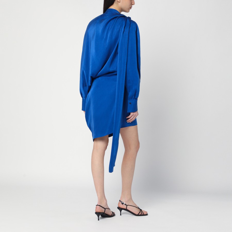 Ferragamo Electric blue asymmetric mini dress | TheDoubleF