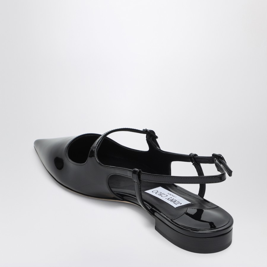 サンダル・ミュール Jimmy Choo Black Patent Leather Didi Flat Shoes DIDIFLATPAT_010003_CAMPAIGN_vg
