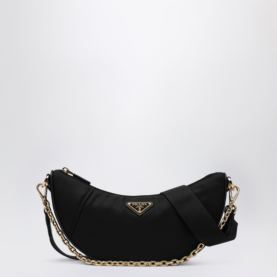 Prada Prada Demi-Lune shoulder bag black in Re-Nylon