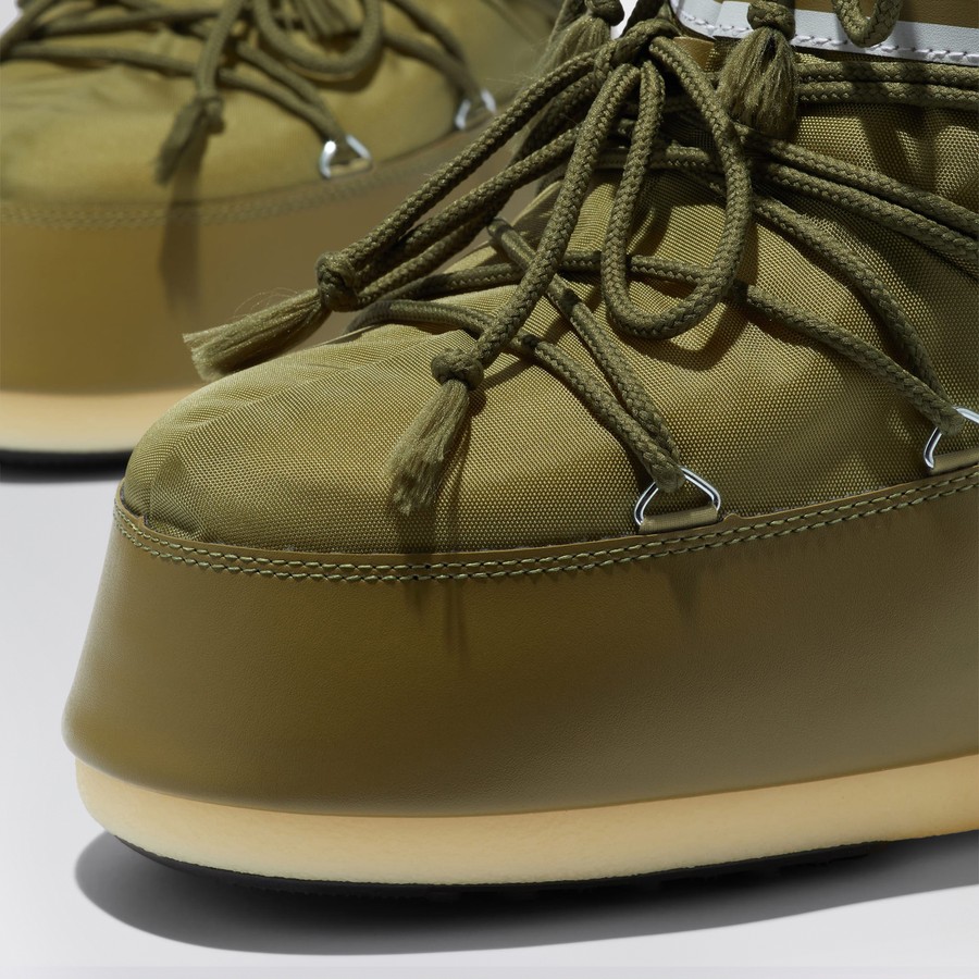 Moon Boot Icon Low khaki nylon boots | TheDoubleF