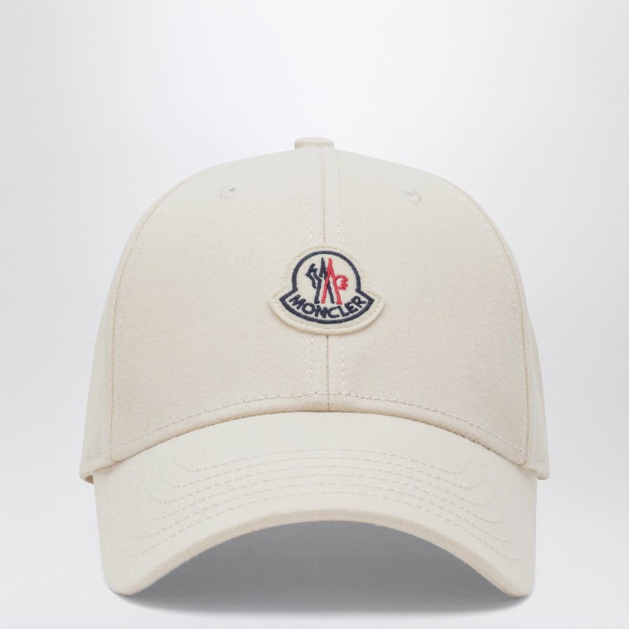 MONCLER ベースボールキャップ　ベージュ MONCLER（モンクレール） 帽子 キャップ サテンベースボールCAP