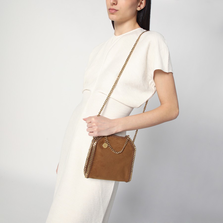トートバッグ Stella Mccartney Brandy Coloured Micro Falabella Tote Bag Stella McCartney Brandy coloured Micro Falabella tote bag