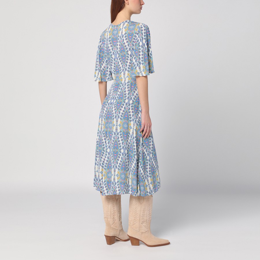 ETRO Flared midi dress with multi-coloured print | TheDoubleF